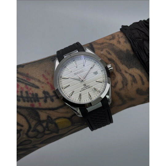 Custom Seiko Mod • White Teak Aqua Terra • 40mm